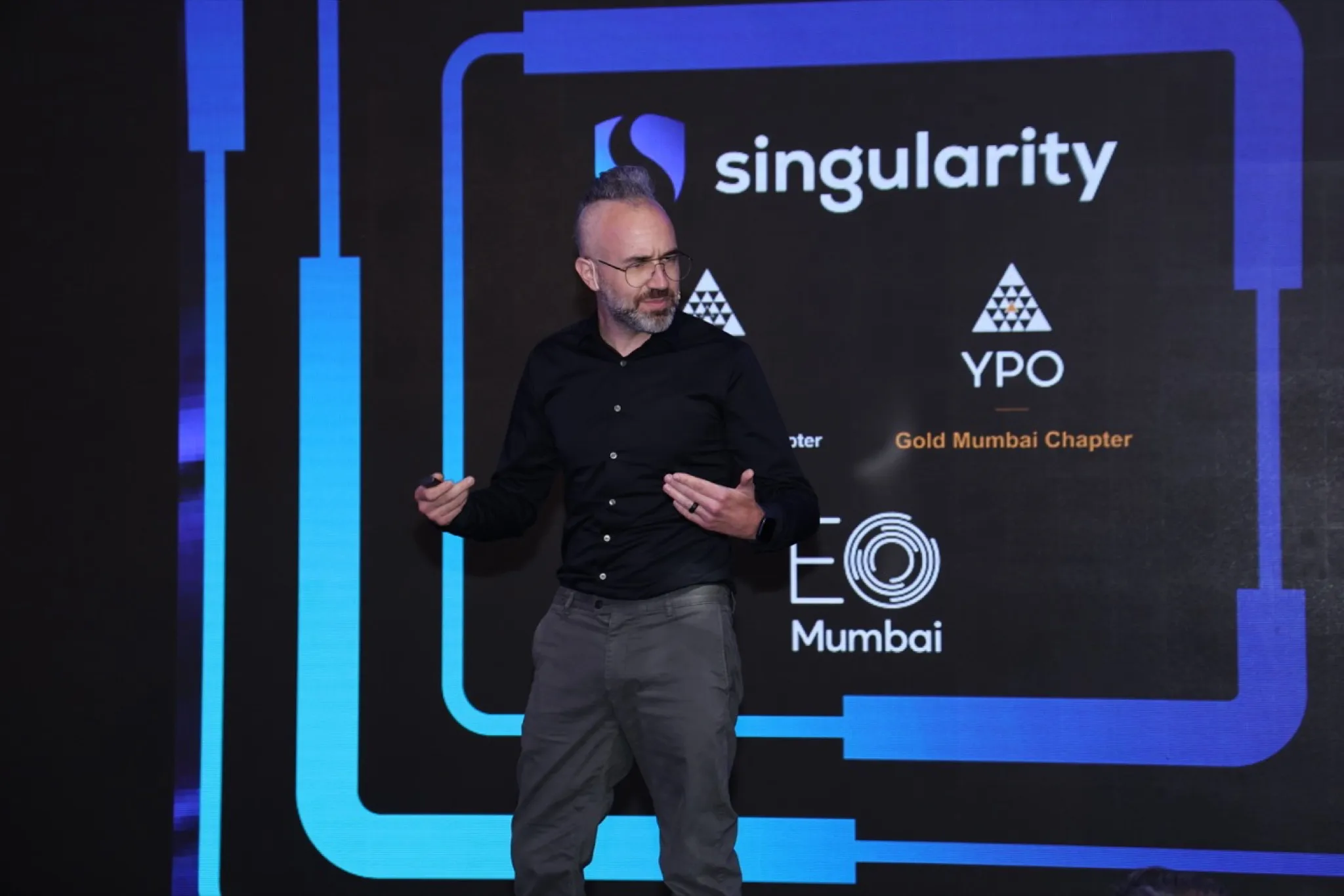 Adam Pantanowitz delivering an AI education keynote